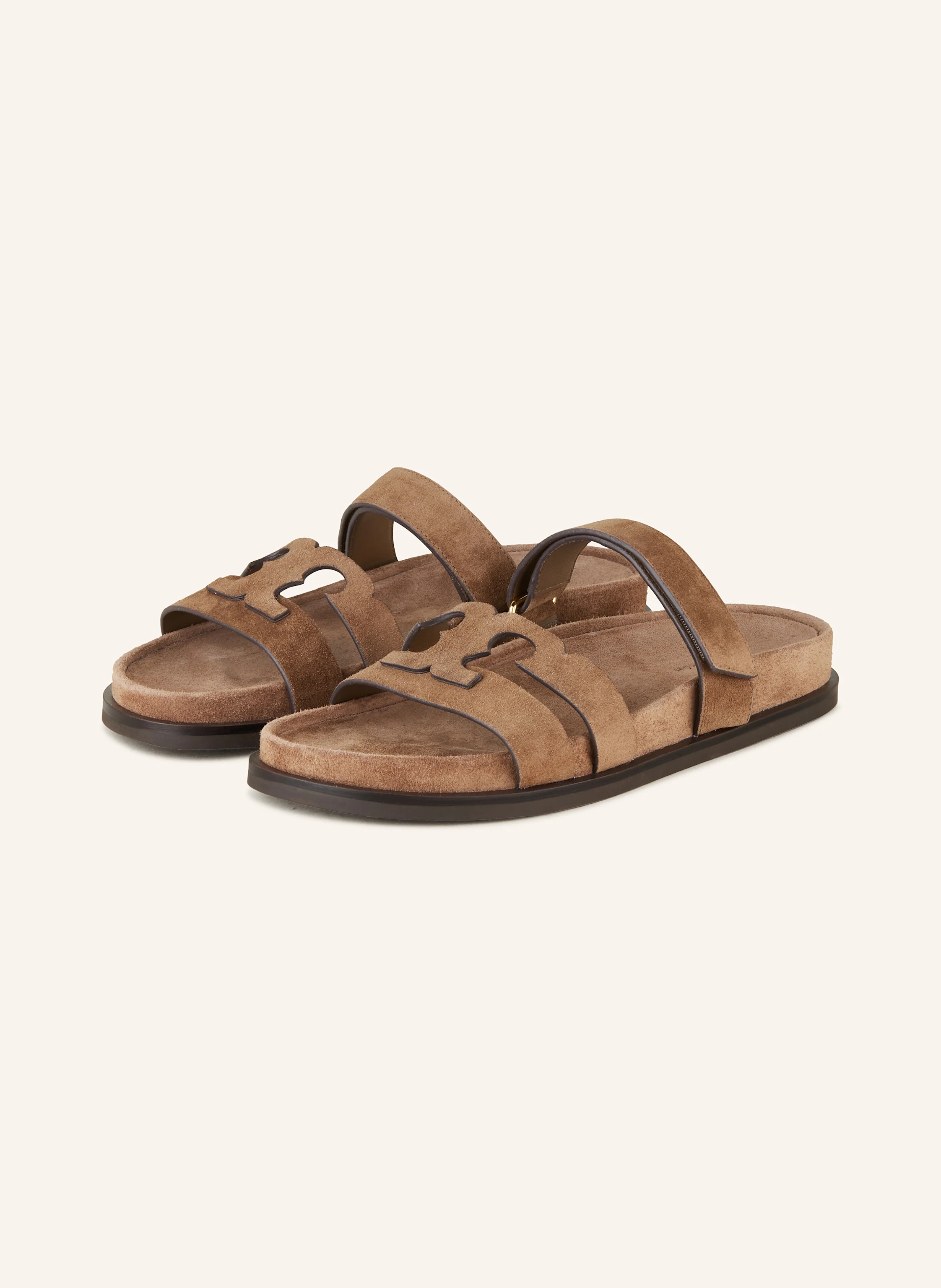 TORY BURCH Pantoletten INES in braun | Breuninger (DACH)