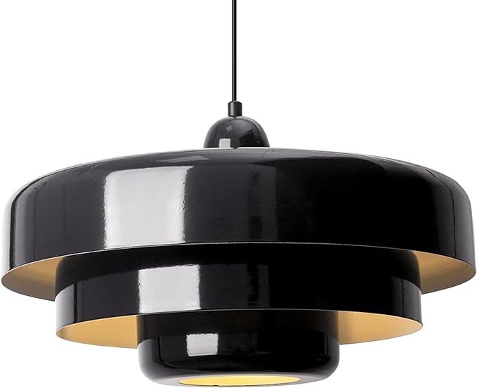 DoungRos Mid Century Pendant Light Fixtures Ceiling Pendant Lighting 3-Layer Metal Shade Design V... | Amazon (US)