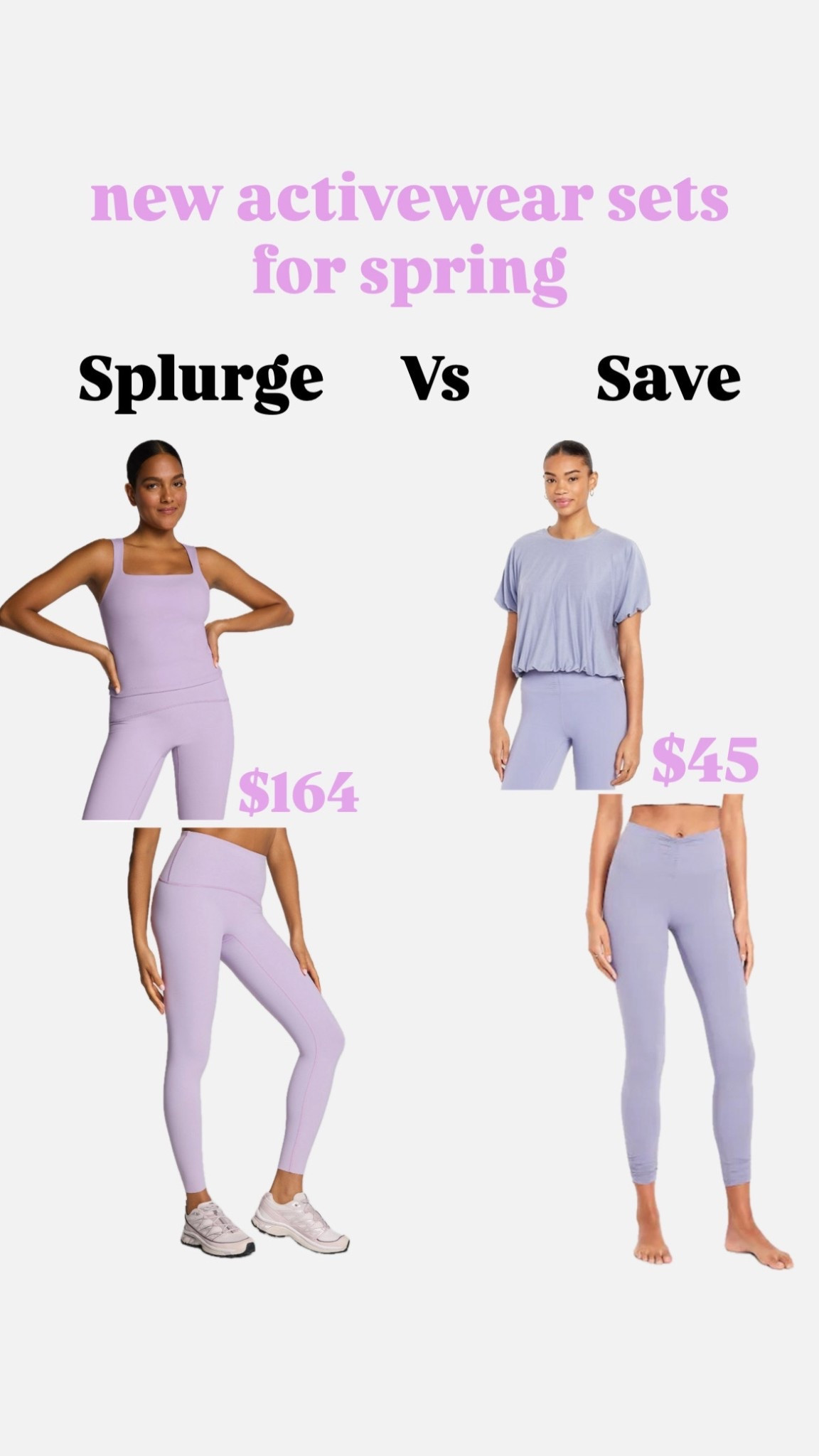 Activewear 
Lilac
Old navy active
Spanx leggings
Save vs splurge
New arrivals 


#LTKootd #LTKfitnessgoals #LTKActive