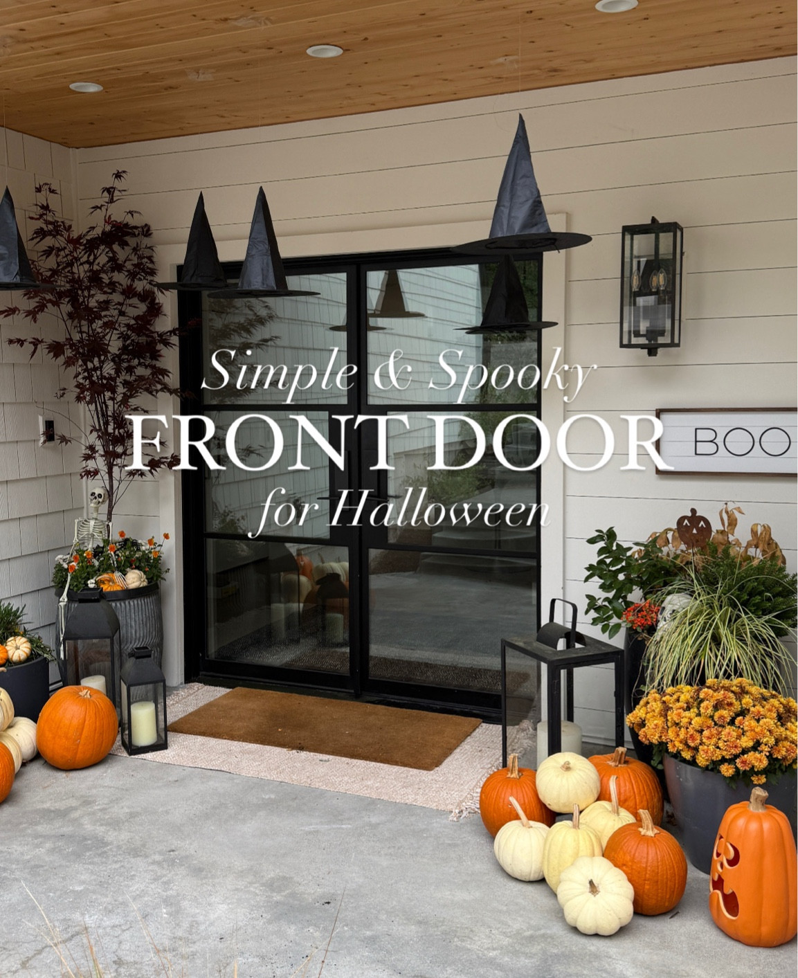 The spookiest last minute Halloween front door idea!! 🎃🖤👻

#LTKHoliday #LTKHome #LTKHalloween