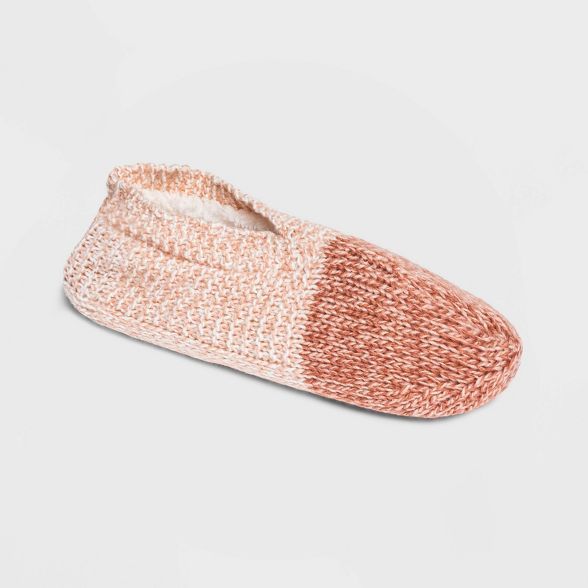 Women's Marled Sweater Knit Colorblock Slipper Socks - Stars Above™ | Target