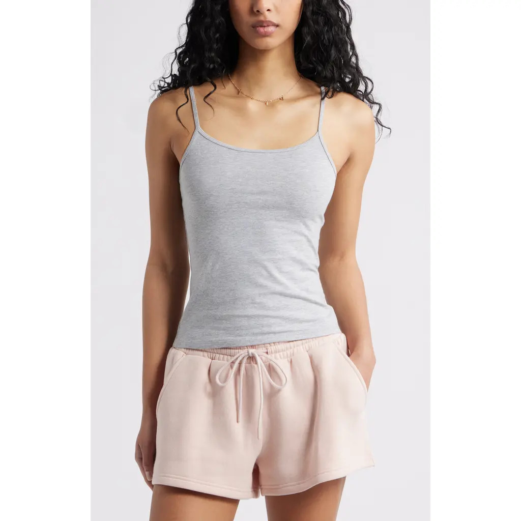 BP. Core Stretch Cotton Camisole in Grey Soft Heather at Nordstrom Rack, Size Xx-Large | Nordstrom Rack