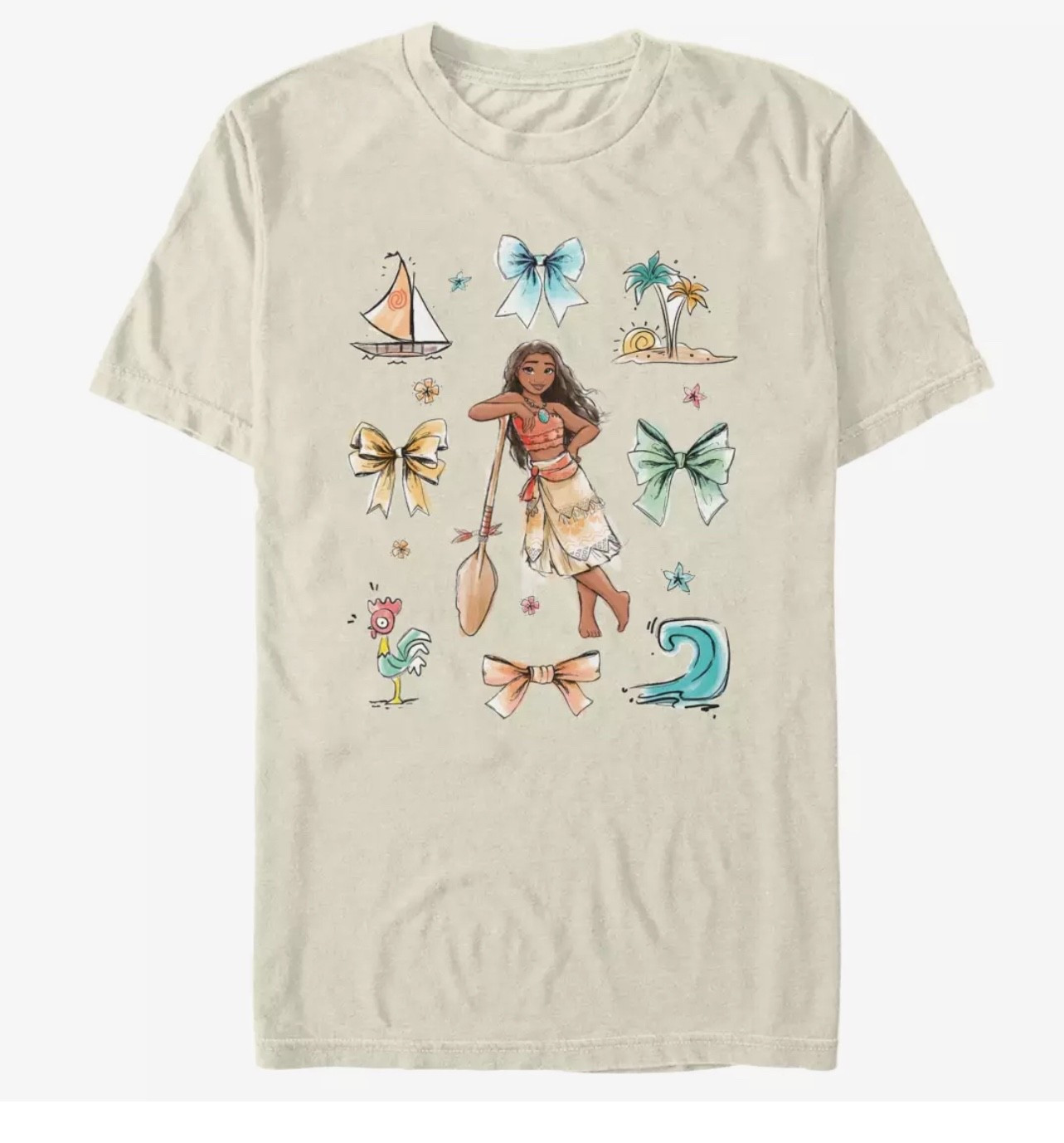 Moana Disney princess coquette t shirt bows 