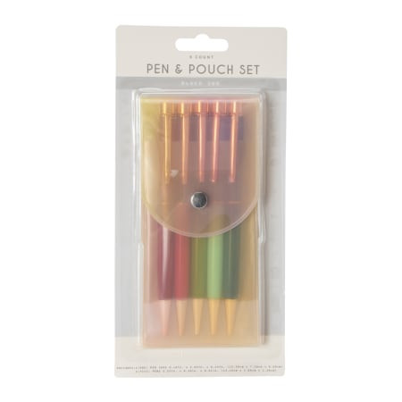 Pens & Pouch Set 6-Piece | Five Below