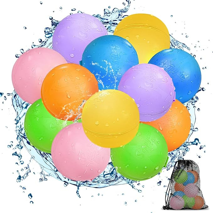 SOPPYCID Reusable Water Balloons Magnetic: Water Balloons for Kids Adult - Summer Outdoor Pool Be... | Amazon (US)