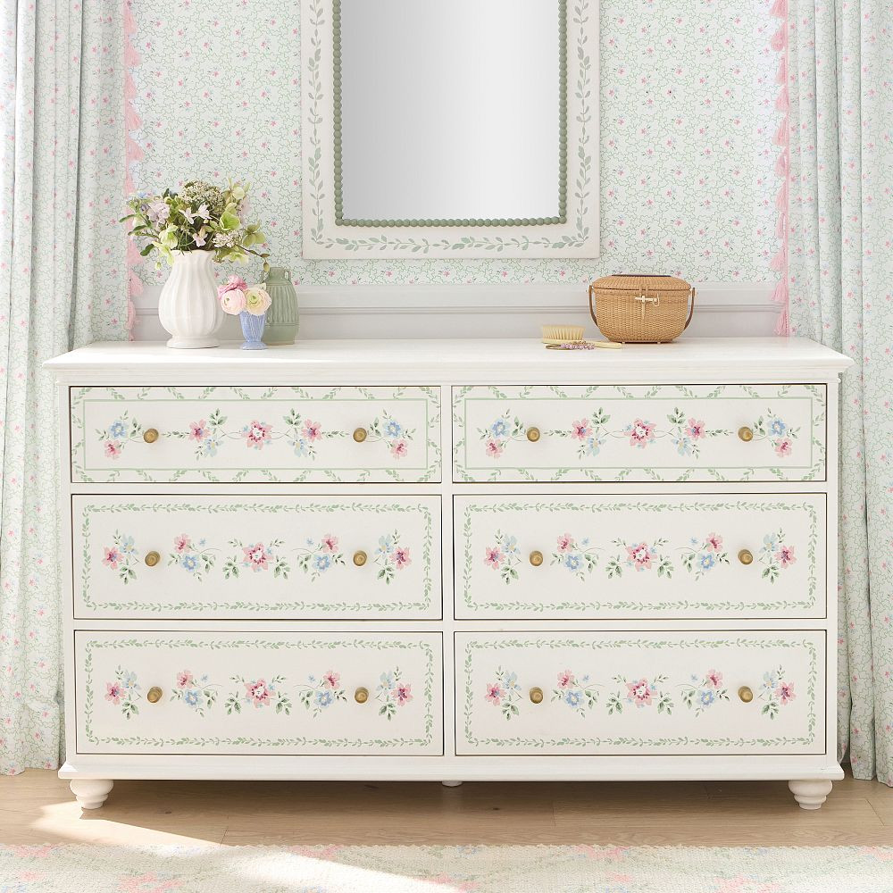 Hill House Home Chelsea 6-Drawer Wide Dresser (58.5w x 19d") | Pottery Barn Teen