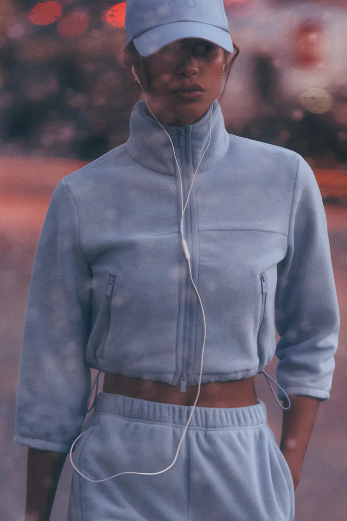 Polar Fleece Retreat Cropped Jacket | Alo Yoga (US)