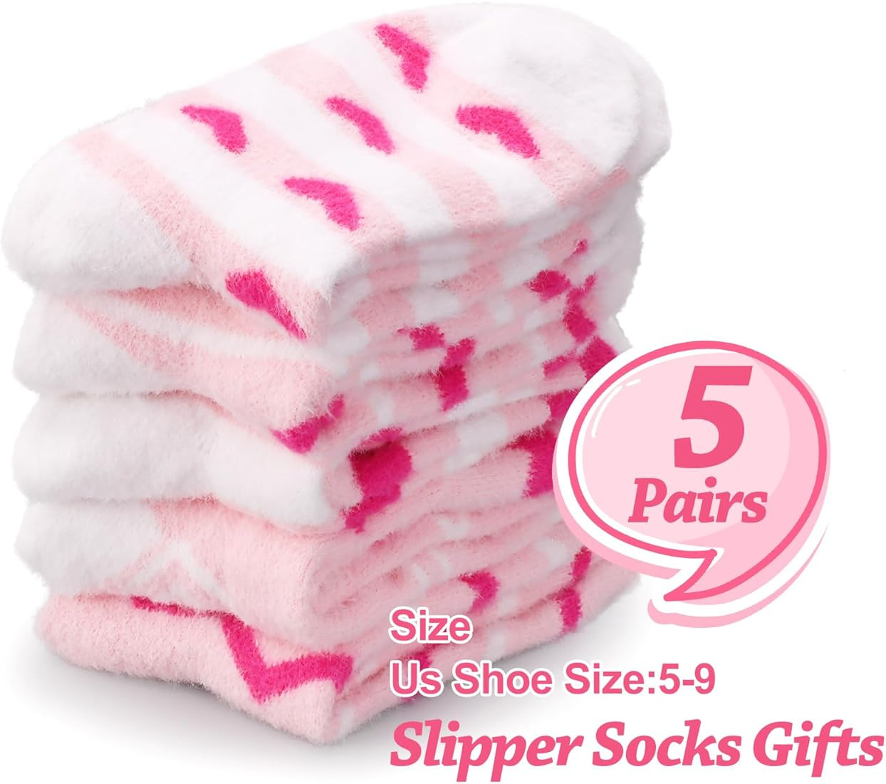 Valentines Day Gifts for Her, Fuzzy Socks for Women, Galentines Day Gifts, Christmas Stocking Stu... | Amazon (US)