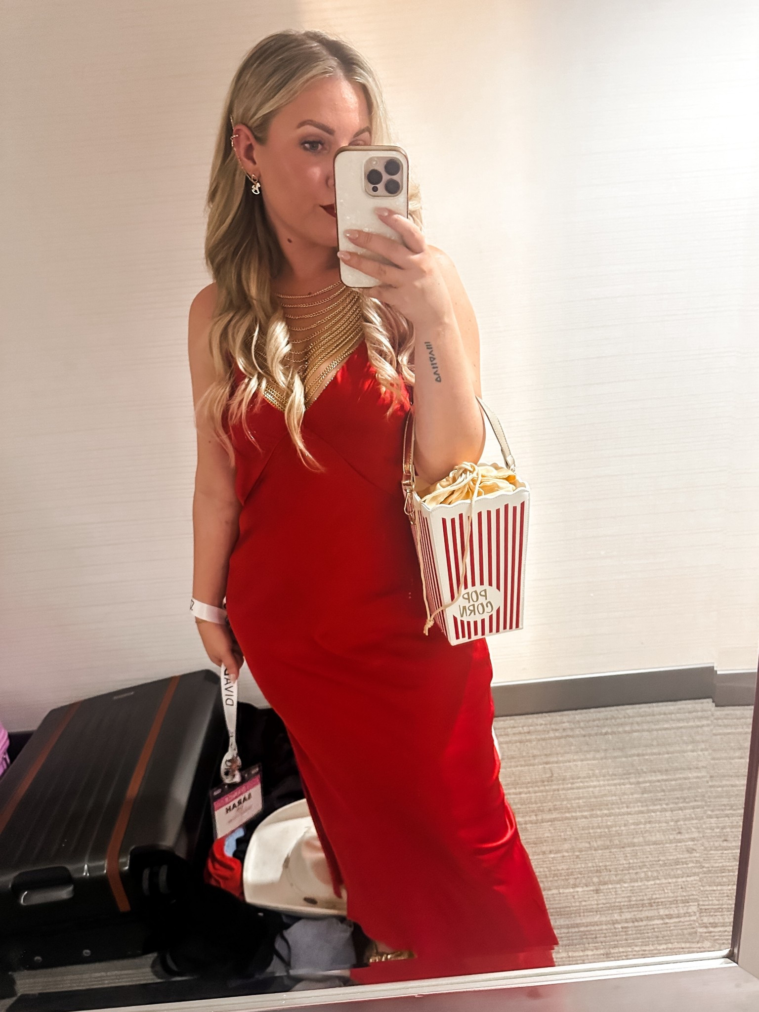 Day 9: Circus Chic 🎪✨
For this Halloween, I wanted something glam but playful — and what’s more iconic than a red satin dress paired with a popcorn purse? 🍿💃
This look came together with pieces I already owned (plus one standout accessory!) for a costume that’s equal parts chic and clever.

Would you wear a glam take on a costume theme like this? 👇

#15DaysofHalloween #CircusChic #HalloweenCostumeIdeas #LaVidaLati #CostumeInspo #DIYHalloween #HalloweenStyle

#LTKHalloween #LTKMidsize #LTKSeasonal