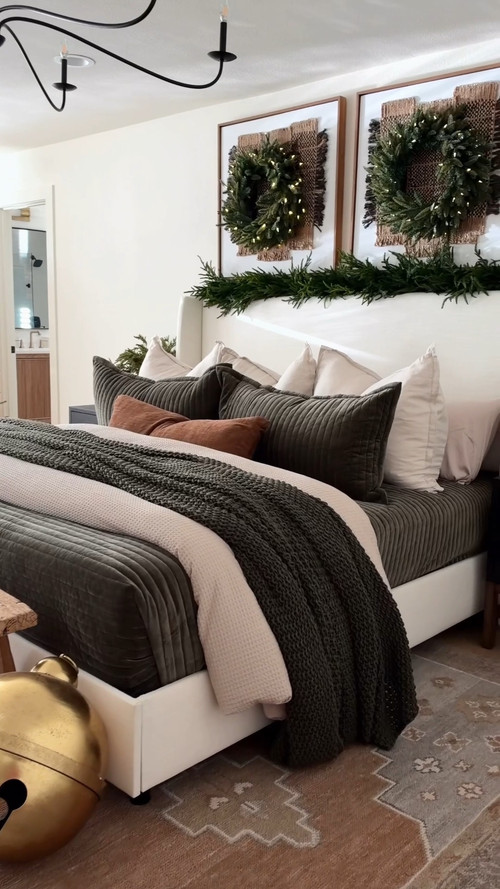 Our Christmas bedroom might be my favorite room in the house right now!