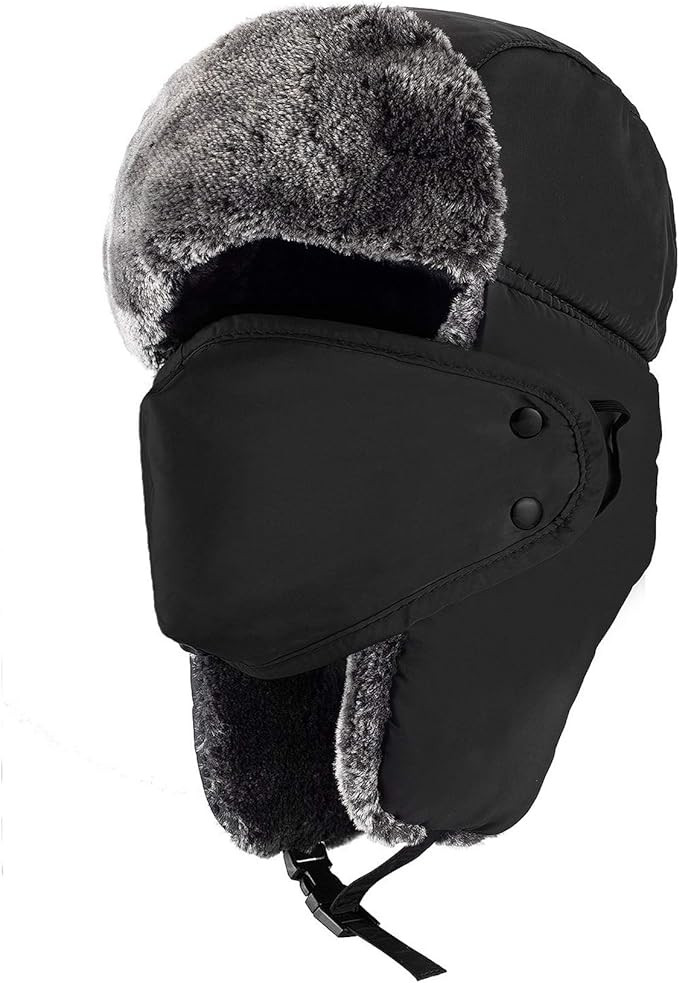mysuntown Winter Hats for Men Women 2024 Trapper Ushanka Hat with Ear Faps Russian Cold Weather W... | Amazon (US)