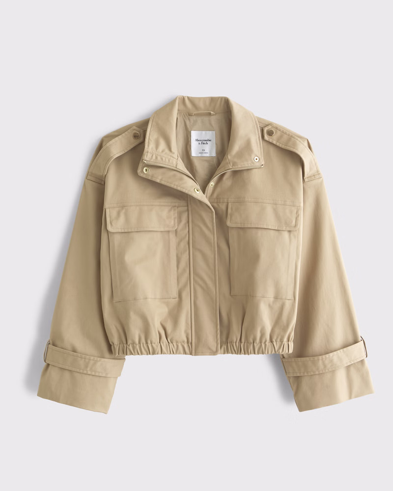 Lightweight Cinched Utility Jacket | Abercrombie & Fitch (US)