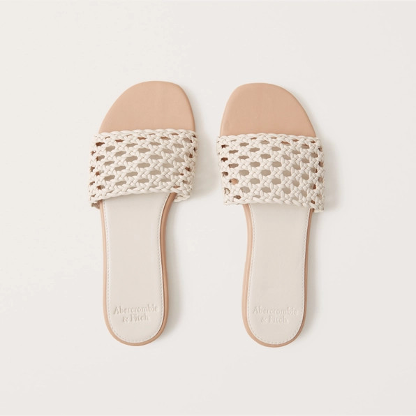 Woven Slide Sandals | Abercrombie & Fitch (US)