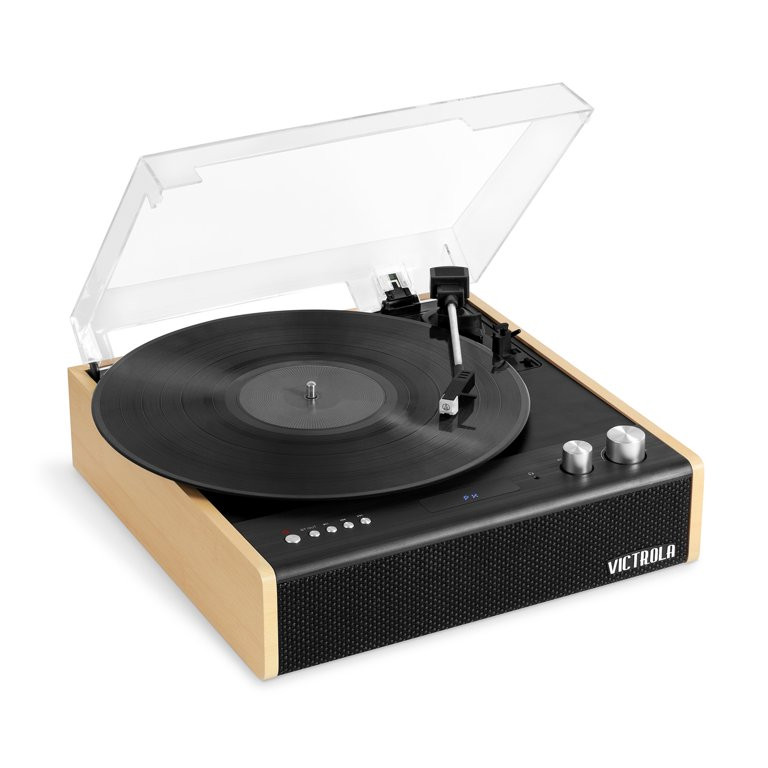 Victrola Eastwood 3-Speed Bluetooth Turntable with Built-in Speakers and Dust Cover | Upgraded Tu... | Walmart (US)