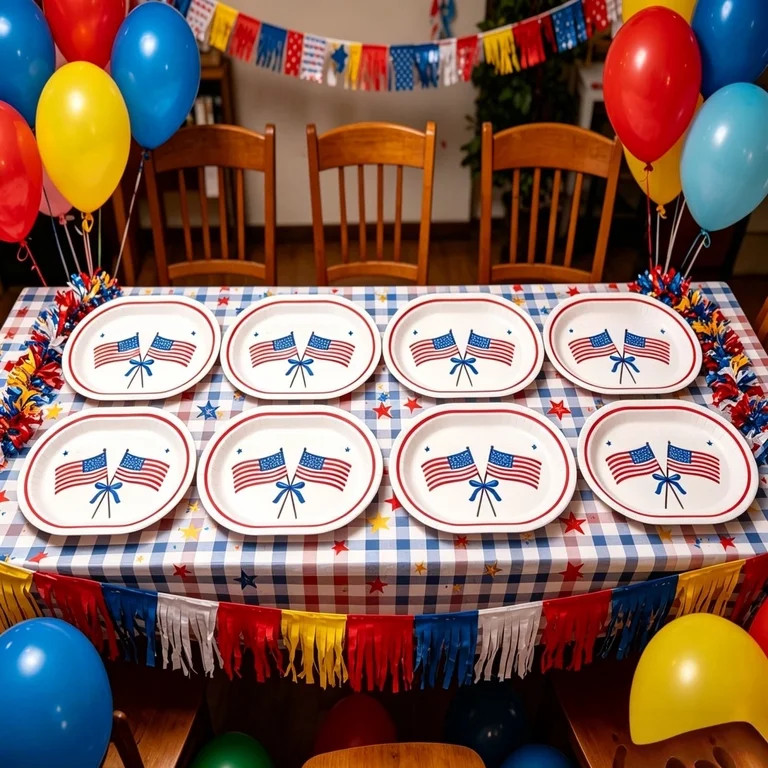 Specollect 10 Pcs Patriotic Disposable Paper Plates Let Freedom Ring Design for Fourth of July In... | Walmart (US)