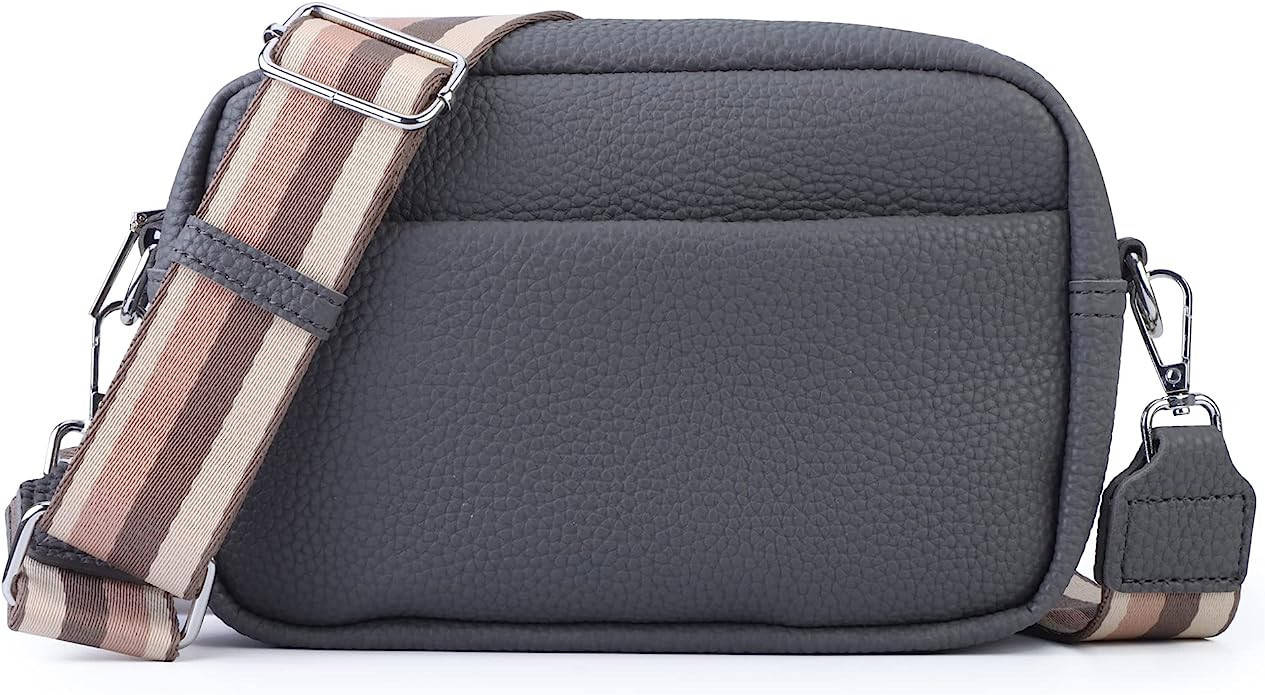 DIVCIDLC Small Crossbody Bag with Wide Guitar Strap Camera Purse Shoulder Handbag Satchel | Amazon (US)