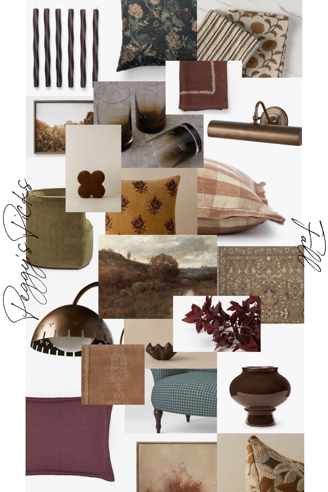 🍂 Fall styling made easy! I pulled together my favorite cozy autumn finds—plaid and floral pillows, earthy glassware, warm lighting, vintage-inspired art, and richly textured rugs. These pieces bring that layered, seasonal feel to your home without a full makeover. Shop the look and get your home ready for cozy nights in. ✨

#FallDecor #CozyHome #SeasonalStyling #PeggyHaddadInteriors
 

  

#LTKFallSale #LTKSeasonal #LTKHome