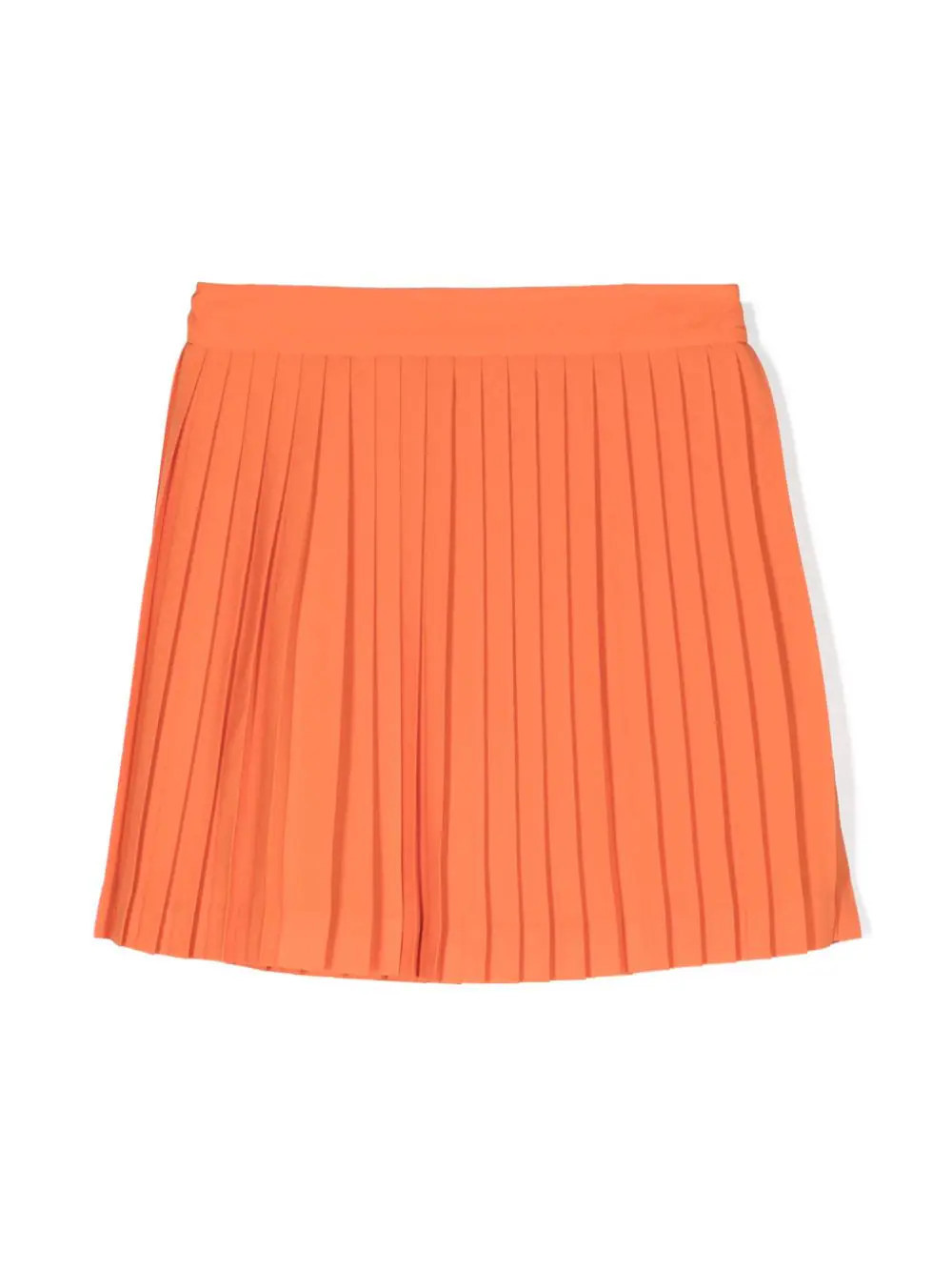 Mi Mi Sol pleated crepe miniskirt - Orange | Farfetch Global