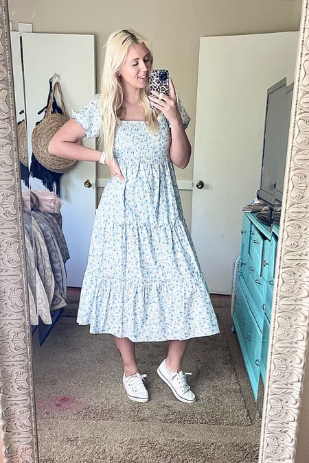 Yesterday’s dress was from Pink Lily and is currently Out of stock 😩 

But, the girls version is in stock and almost gone! Soo cute for spring time or Easter! 

Flower and super comfy, my daughter wears a size 4 in it! 

My shoes are Keds from Amazon, wearing a 9.5 

#LTKSeasonal #LTKstyletip #LTKunder50