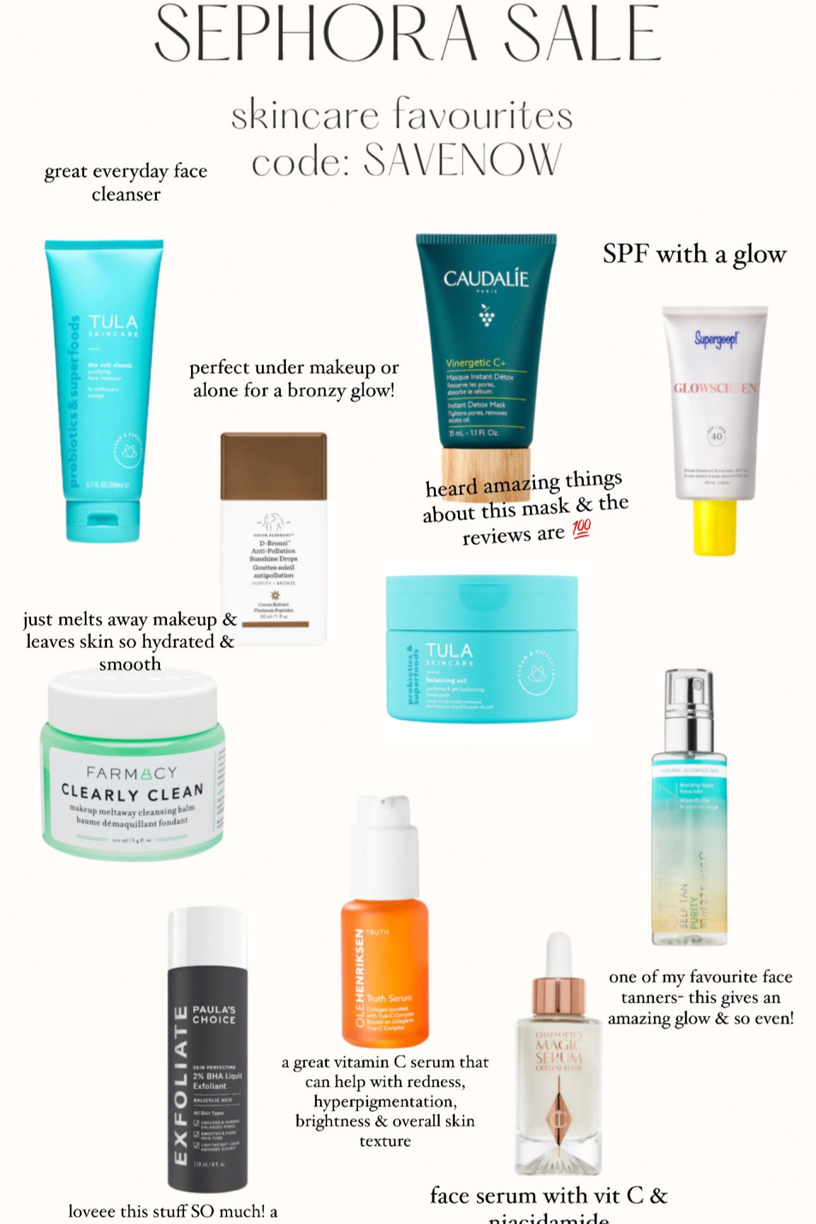 Sephora sale skincare faves! Code: SAVENOW 

#LTKBeautySale #LTKunder100 #LTKbeauty