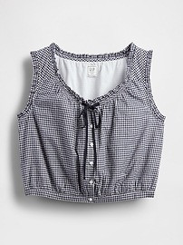 Gap × DÔEN Gingham Cropped Tank Top | Gap (US)