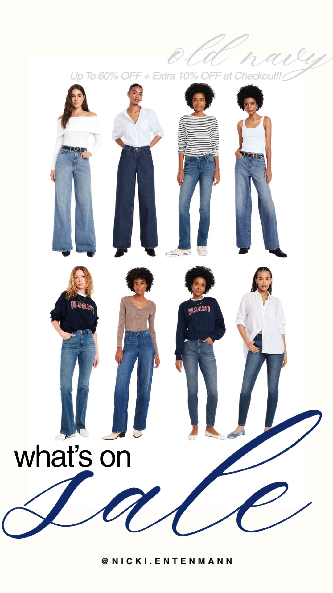 Upgrade your denim collection with high-quality jeans on sale at Old Navy for up to 60% off, plus an extra 10% off applied at checkout. The selection features a variety of flattering silhouettes including wide-leg denim, classic straight-leg styles, flared cuts, and sleek skinny jeans in light to dark washes. It is the perfect opportunity to grab versatile, everyday denim staples for an unbeatable price.

#oldnavy #oldnavystyle #salealert #denimdeals #oldnavyjeans #everydayfashion #casualstyle #shoppingdeal 

 #LTKootd #LTKmomlife #LTKSaleAlert