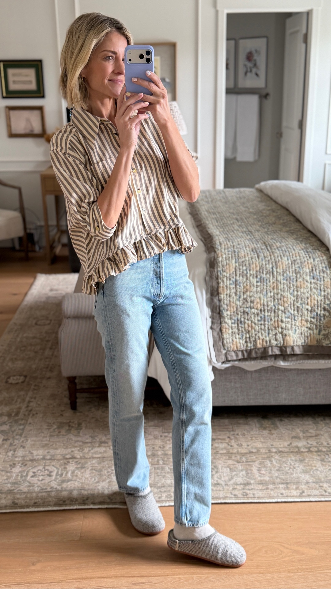 The most perfect 90’s denim. I sized up one to a 26. They are rigid but still comfortable.

#LTKOver40 #LTKootd