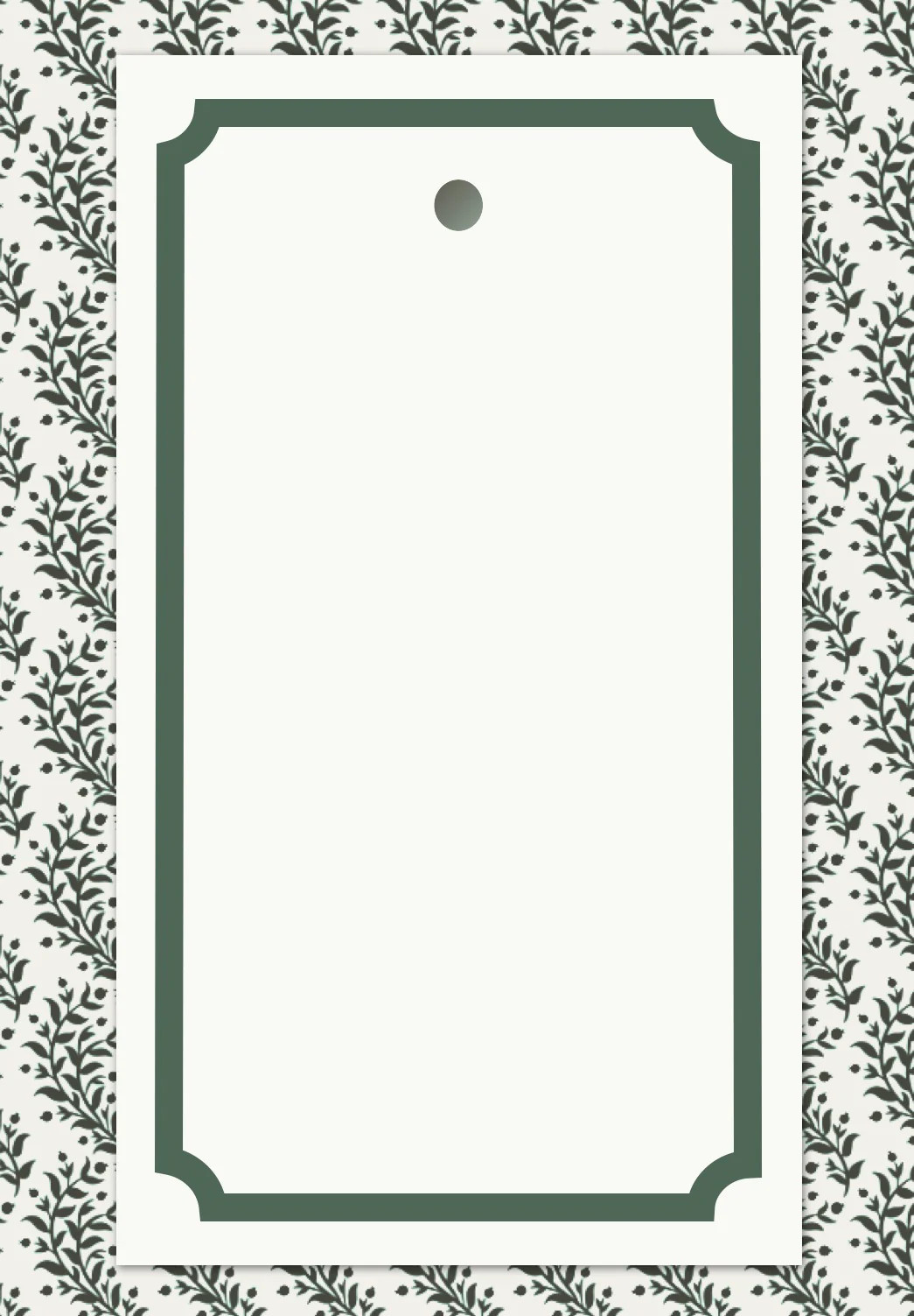 Green Border Tags | JSH Home Essentials