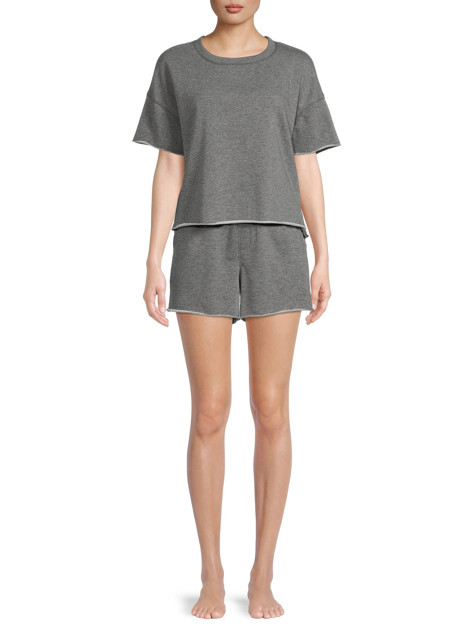 Secret Treasures Women's and Women's Plus Sleep Top and Short | Walmart (US)