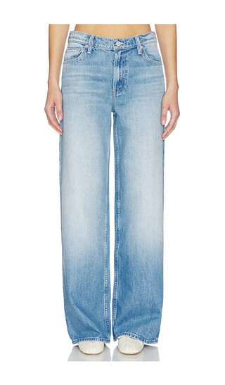 MOTHER The Rerun Zip Sneak Jeans in Blue. - size 25 | Revolve Clothing (Global)