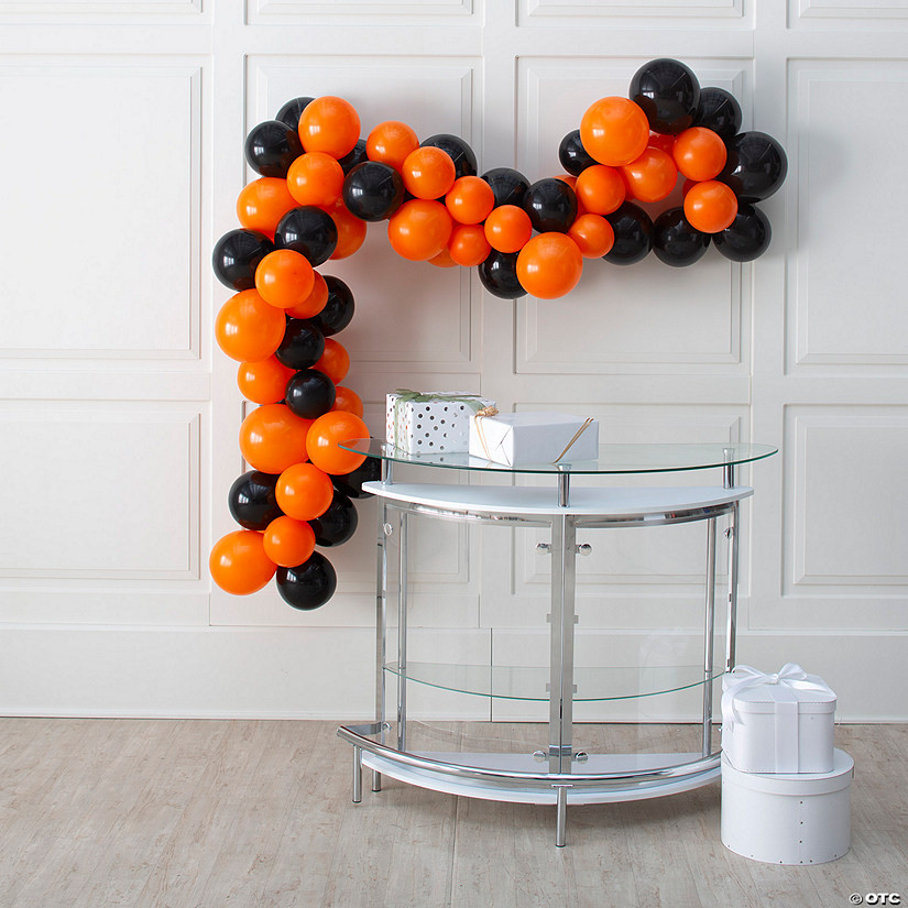 Solid Color & Black Latex Balloon Garland Kit - 291 Pc. | Oriental Trading Company