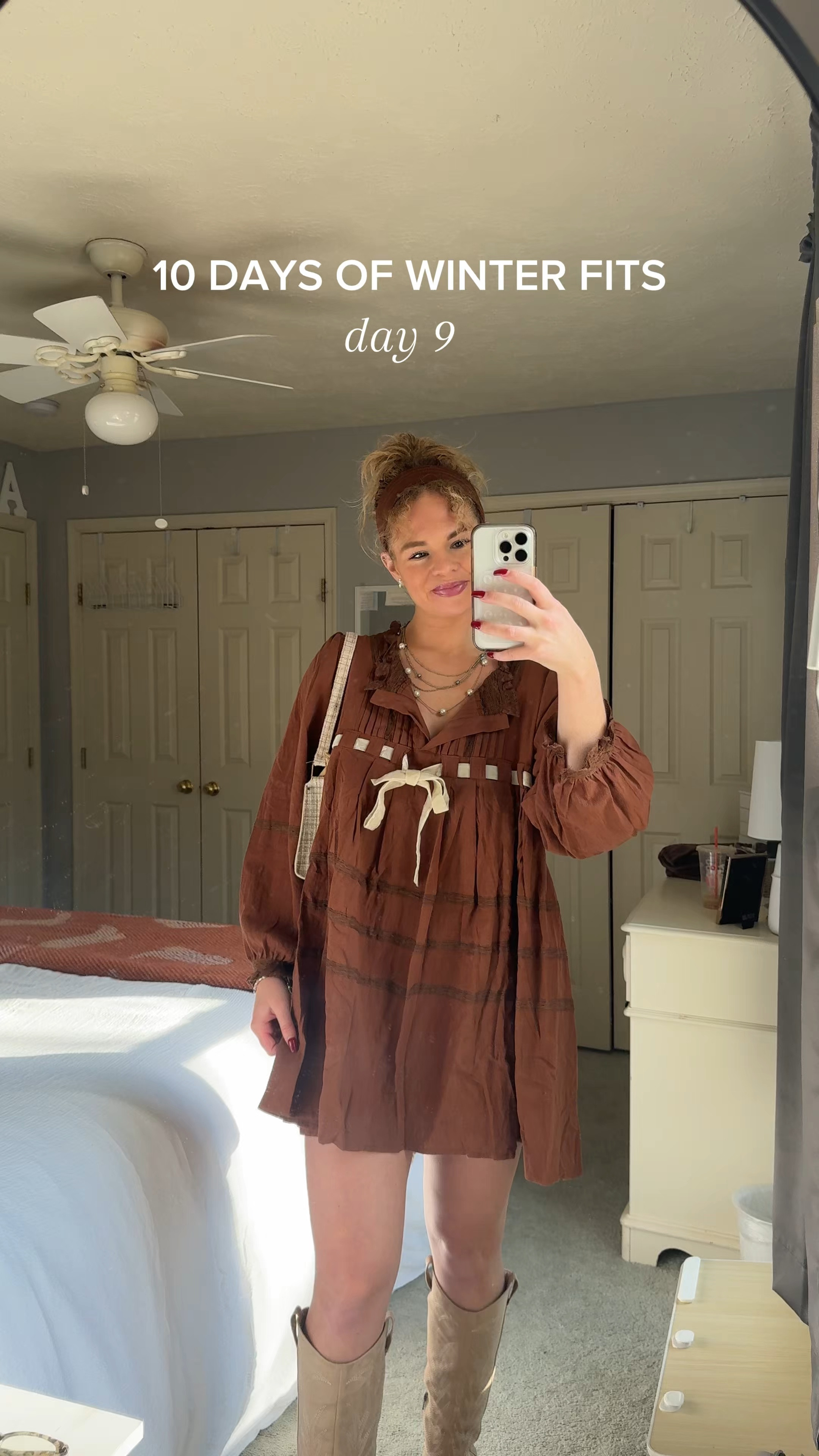 Winter western brown dress outfit with headband

#LTKStyleTip #LTKFindsUnder50 #LTKSeasonal