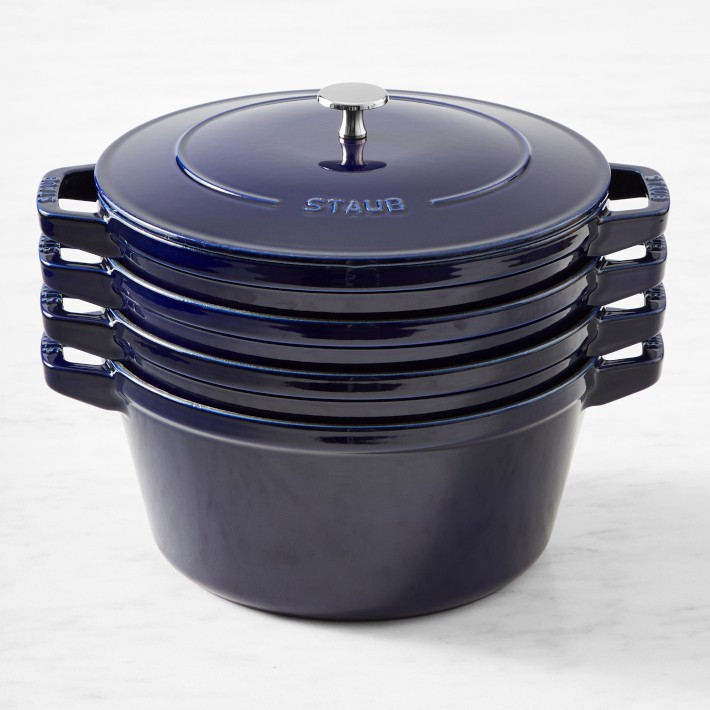 Staub Enameled Cast Iron Stackable 5-Piece Cookware Set | Williams-Sonoma