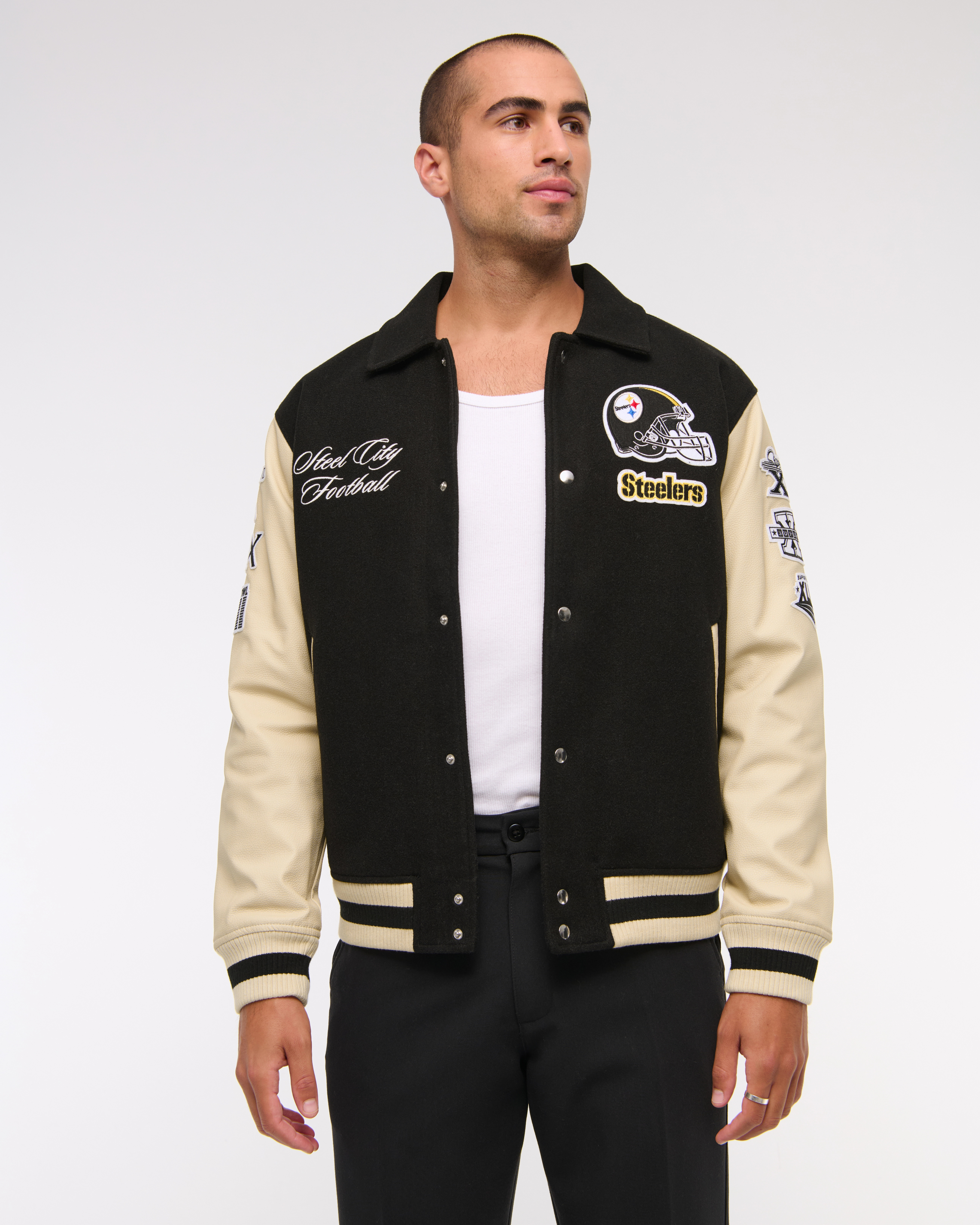 Pittsburgh Steelers Varsity Bomber Jacket | Abercrombie & Fitch (US)