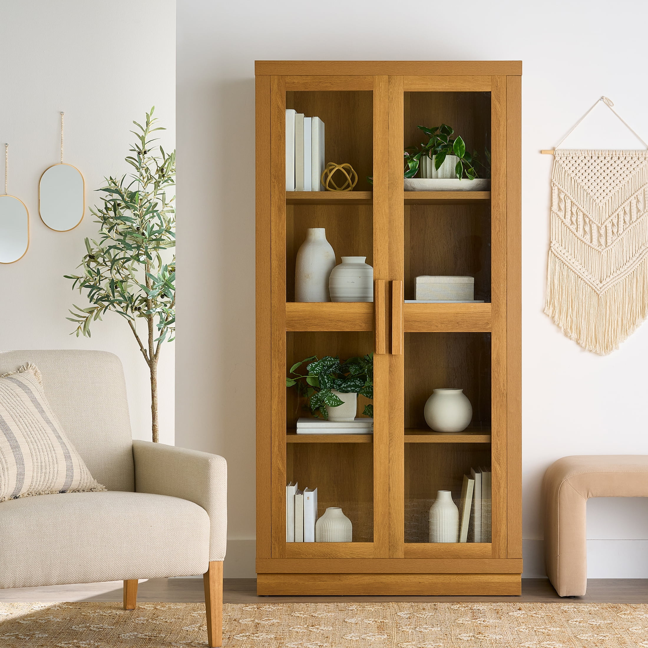Better Homes & Gardens Ezra Bookcase, Light Honey finish | Walmart (US)
