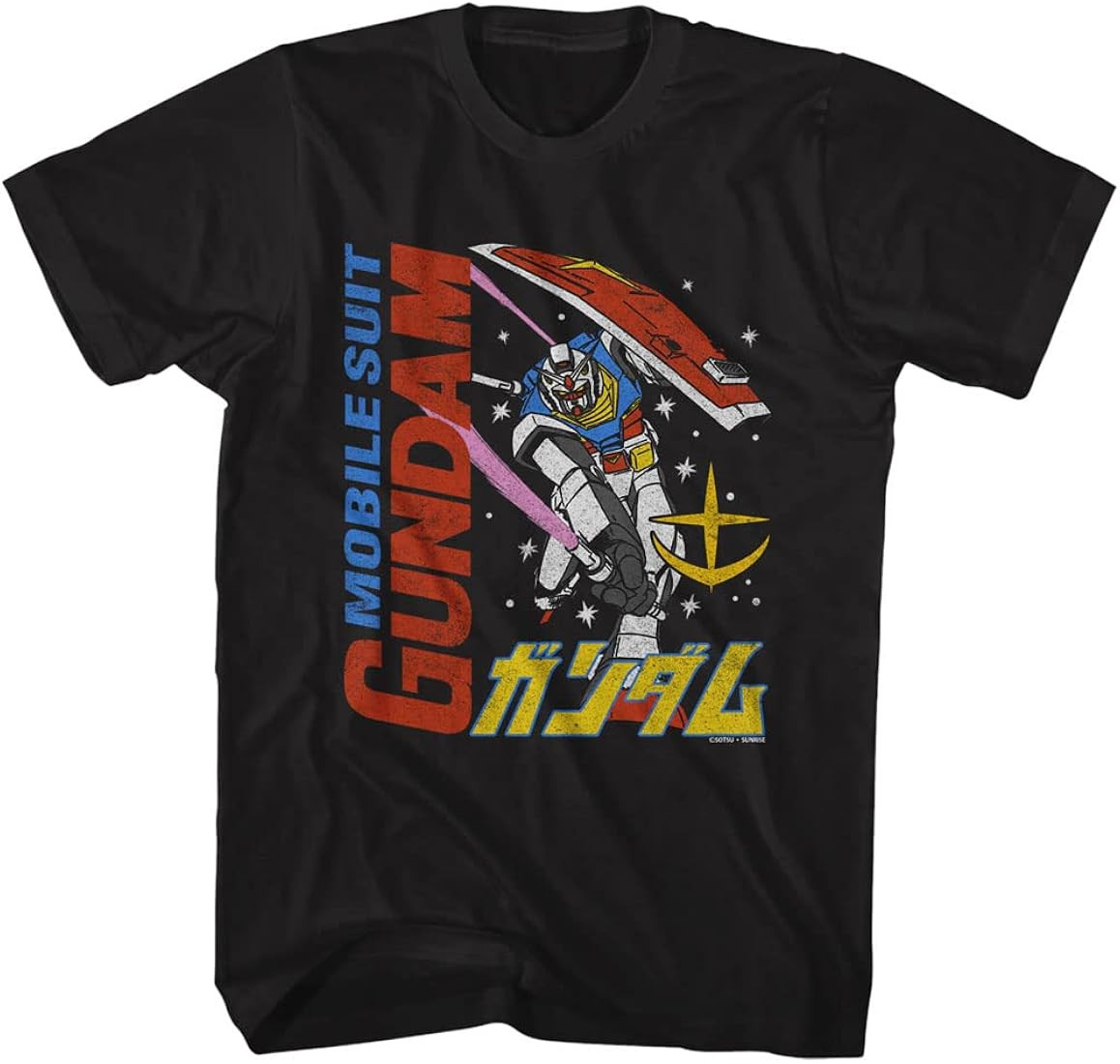 Mobile Suit Gundam Anime Ms Gundam and Mecha Japanese Men's Short Sleeve T Shirt Graphic Tees | Amazon (US)