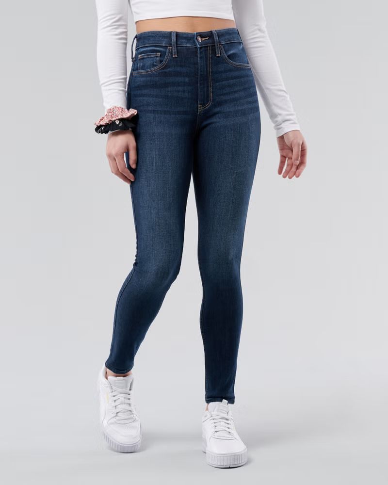 Girls Ultra High-Rise Super Skinny Jeans | Girls Bottoms | HollisterCo.com | Hollister (US)