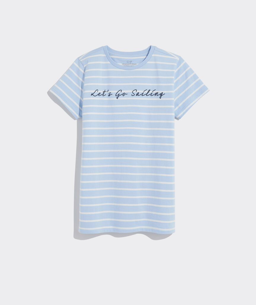Striped Sailing Embroidered Tee | vineyard vines