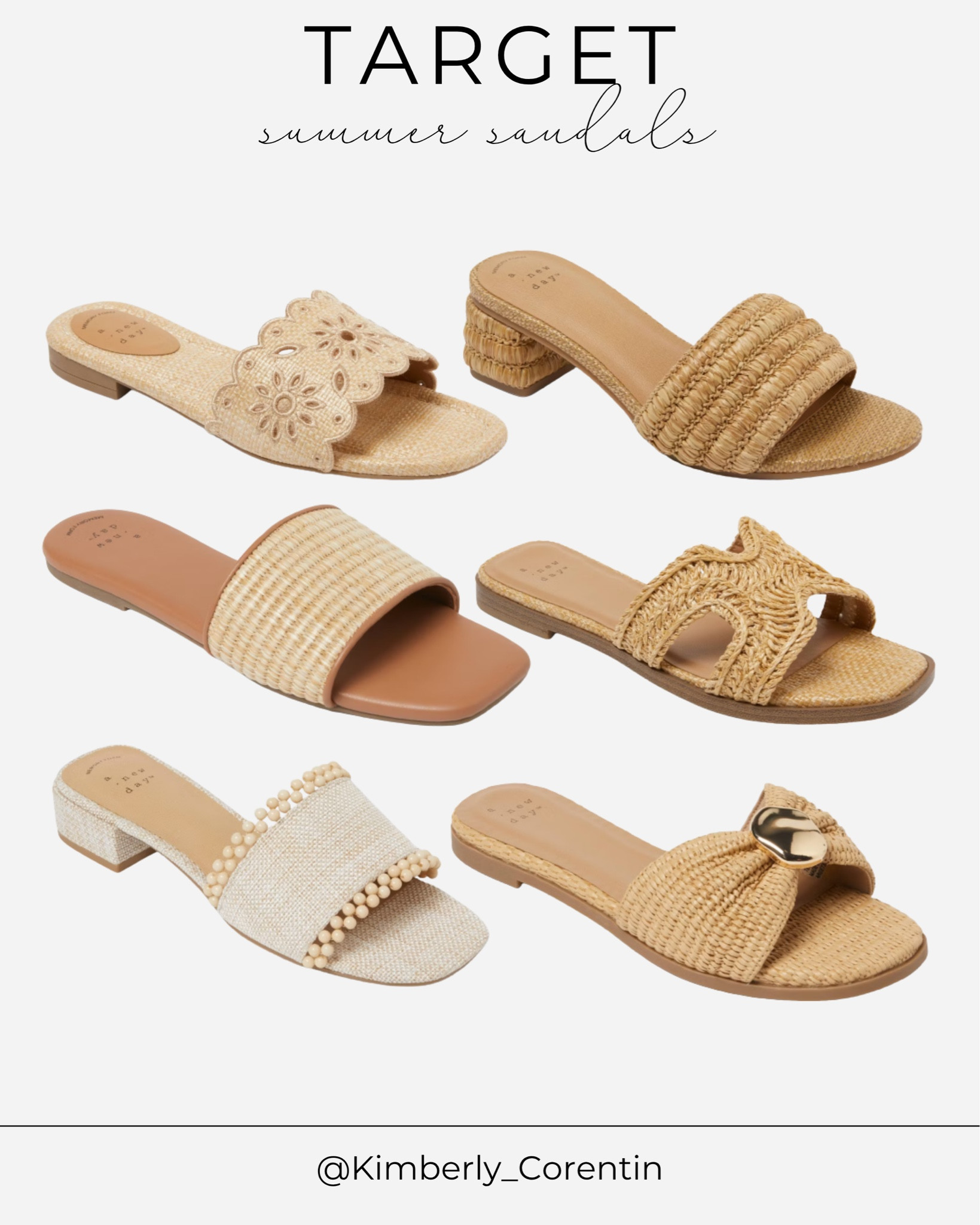 Target sandals and target slides for all your summer outfits are here and in stock! 

Brown sandals, nude sandals, brown slides, nude slides, raffia sandals, woven sandals, vacation outfits beach, spring outfits 2026, smart casual, date nigtt outfits, plus size fashion, graduation dresses, summer outfits, summer sandals, business casual workwear, country concert outfits 

#LTKootd #LTKOver40 #LTKTravel