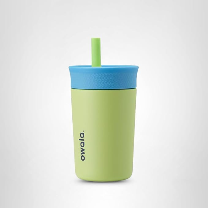 Owala Kids Insulation Stainless Steel Tumbler with Spill Resistant Flexible Straw, Easy to Clean,... | Amazon (US)