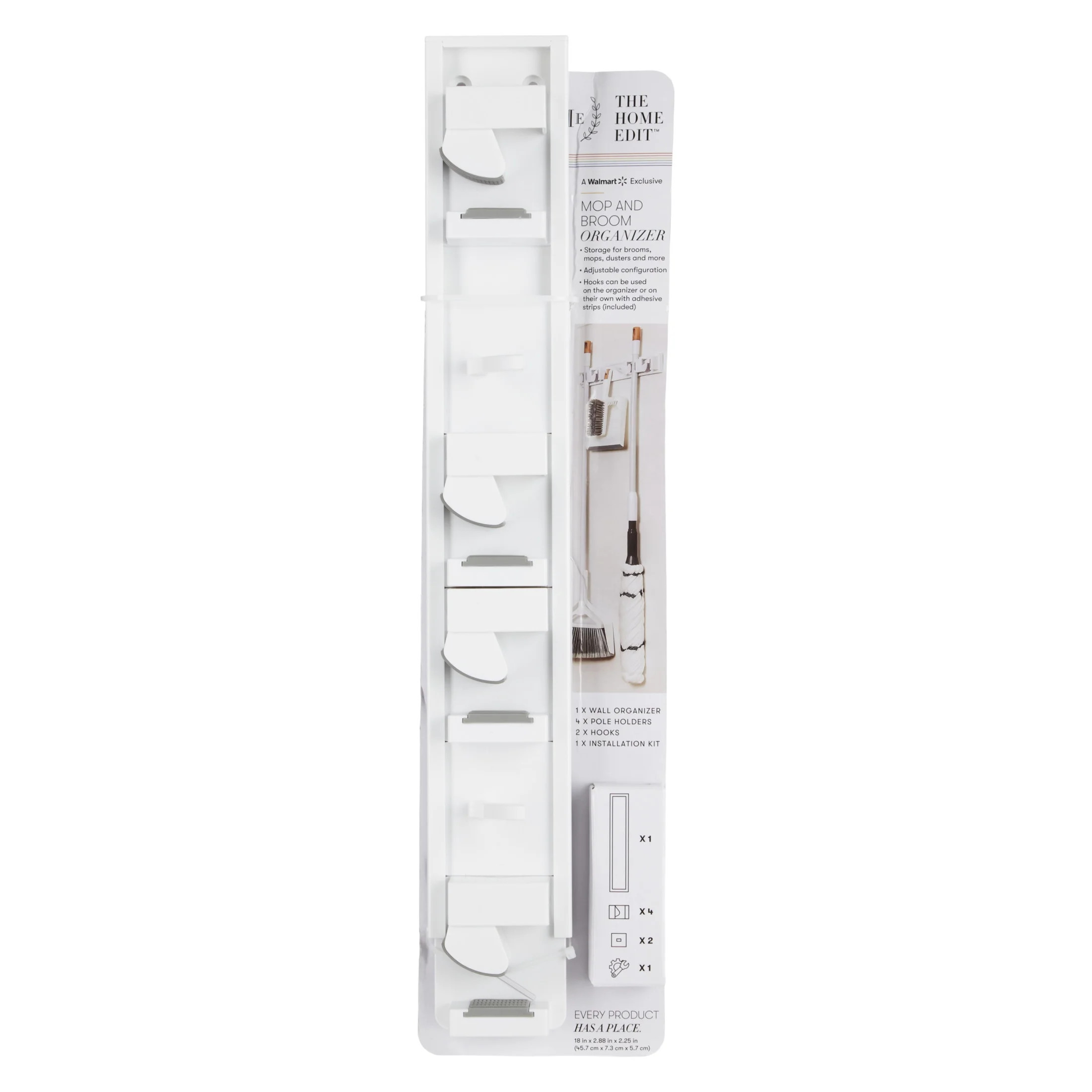 The Home Edit Broom Closet Organization Strip, Customizable | Walmart (US)
