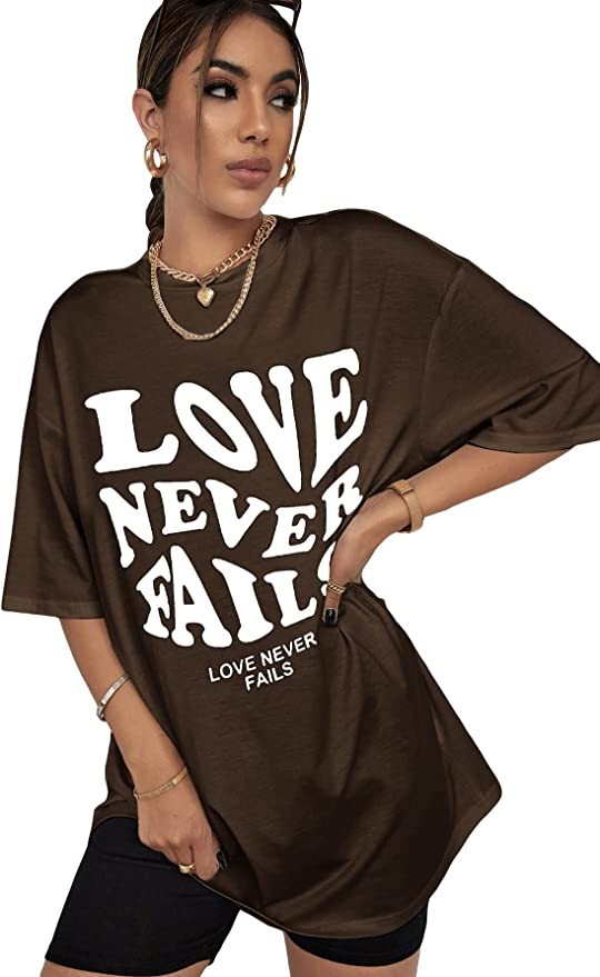 SOLY HUX Women's Cartoon Bear Print Short Sleeve Tee Casual Summer T Shirt Top | Amazon (US)