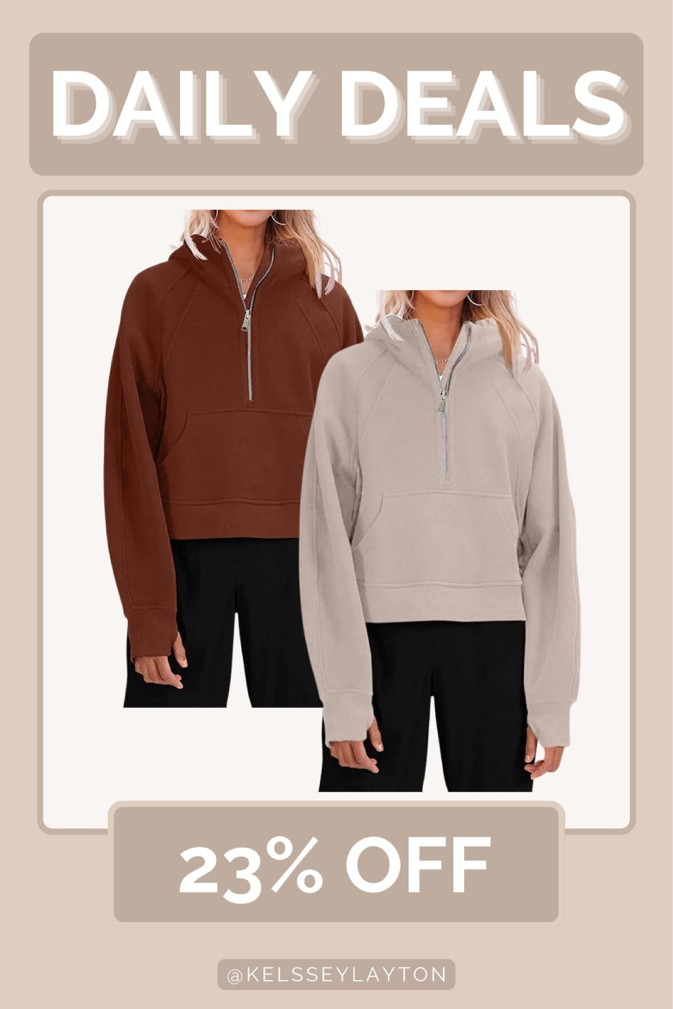 Amazon daily deal, half zip pullover on sale 

#LTKfindsunder50 #LTKsalealert