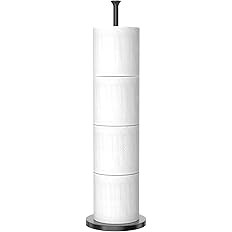 Toilet Paper Holder Stand(with Reserve Function), Free-Standing Toilet Paper Storage Holder, Stai... | Amazon (US)