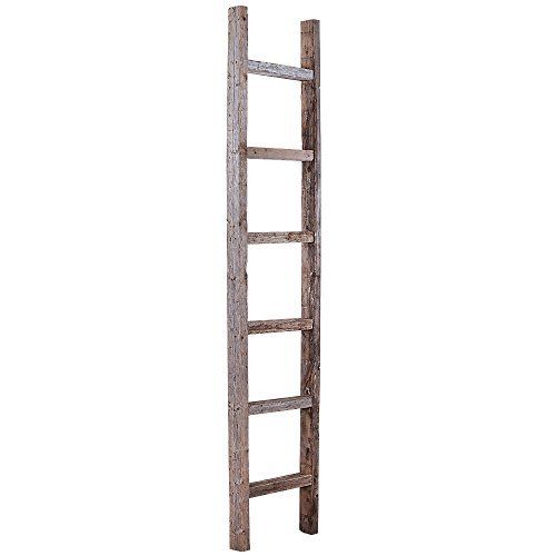 BarnwoodUSA Rustic 6 ft Wooden Ladder - Decorative Reclaimed Wood | Amazon (US)