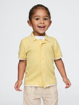 Baby & Toddler Textured Sweater Shirt | Gap (US)
