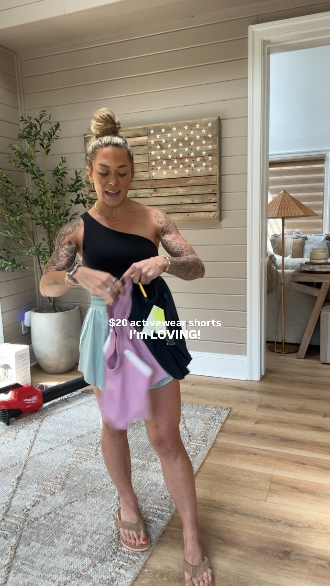 VERY impressed w/ these $20 shorts! The stripe is SO cute, flowy, no diaper butt w/ the liner, 4 colors & the material is crazy good! It’s like thin but also breathable! I’m in the small & there IS an adjustable waistband as well you can tighten if needed 😌

A 10/10 from me! ☑️ price is amazing for what they are! 🙏🏼 top is old from lululemon!

Athletic shorts / ootd / target finds / fitness / athleisure / activewear / Holley Gabrielle 

#LTKFindsUnder50 #LTKStyleTip #LTKActive