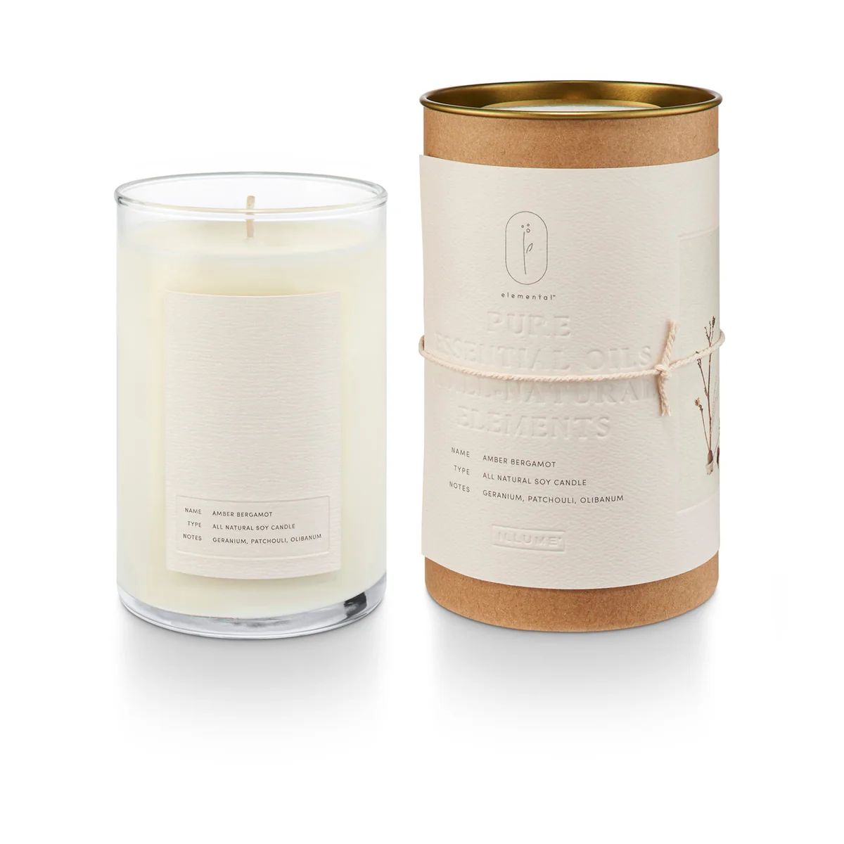 Amber Bergamot Natural Soy Jar Candle | APIARY by The Busy Bee