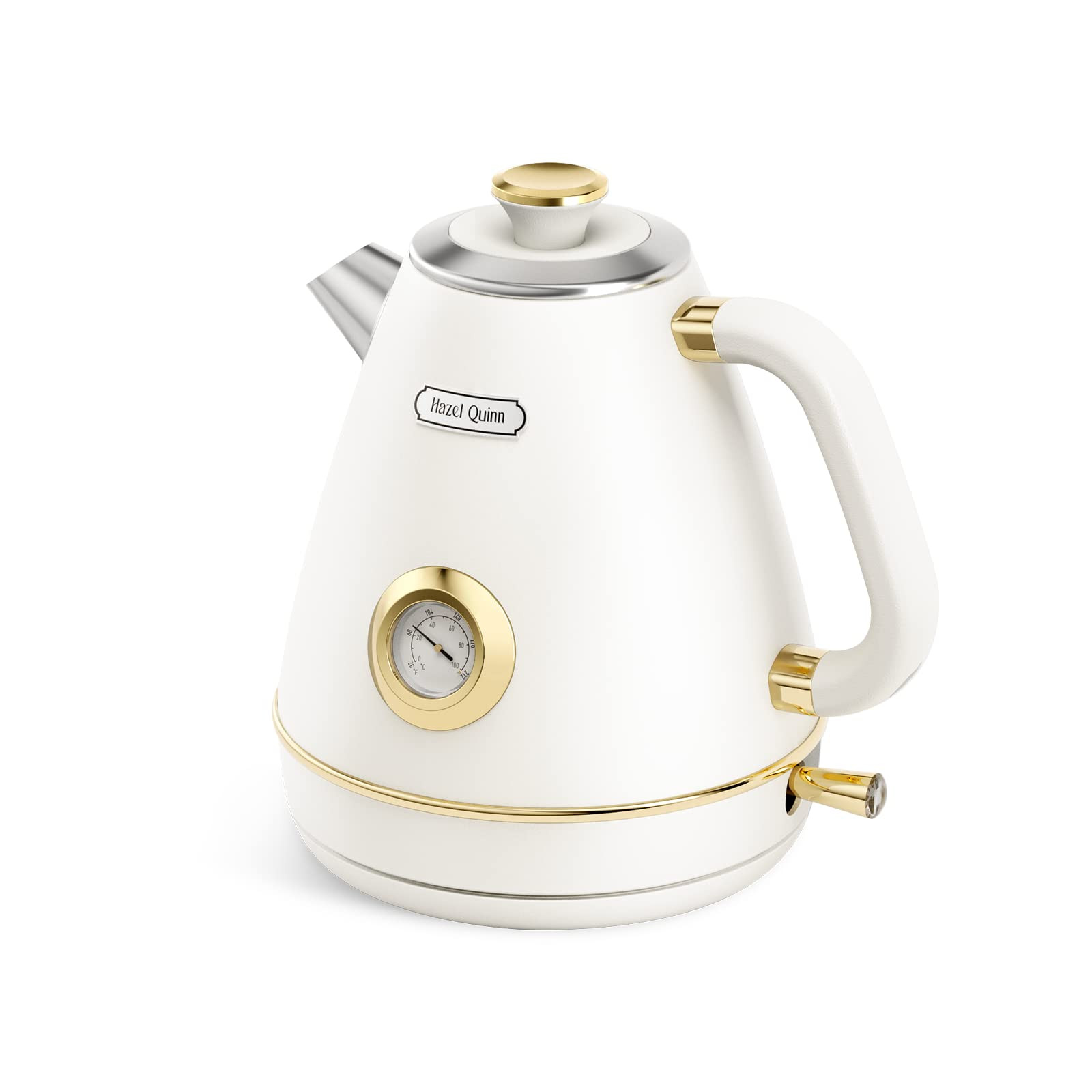 Hazel Quinn Retro Electric Kettle - 1.7 Liters / 57.5 Ounces Tea Kettle with Thermometer, All Sta... | Amazon (US)
