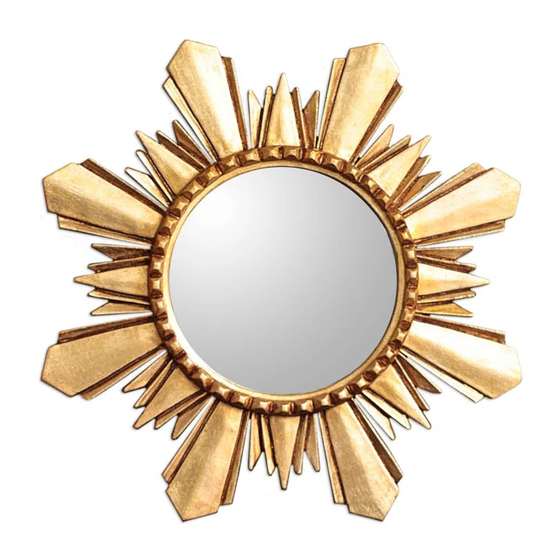 Taverna Sunburst Wood Wall Mirror | Wayfair North America